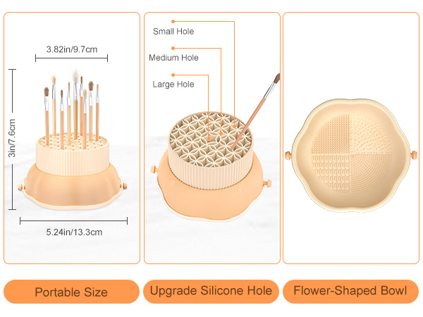 3 in 1 Makeup Brush Cleaner Mat