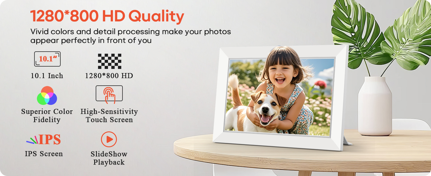 Miroir 10.1 Inch WiFi Digital Photo Frame frameo digital picture frame