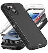 YKHJKLEC for iPhone 13 Case/iPhone 14 Case, Military Grade 3 in 1 Heavy Duty Shockproof/Drop Proo...