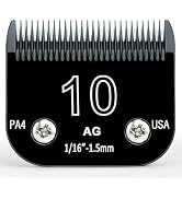 10 Blades Pet Grooming Blades Compatible with andis/wahl/Oster Dog Clippers, Detachable Clipper R...
