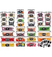 Skroam 72 piece Food Storage Containers Set with Airtight Lids (36 Containers & 36 Lids), Plastic...