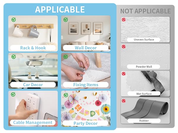 Double Sided Tape Heavy Duty Clear Nano Mounting Tape