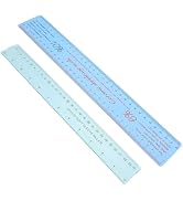 SHINEOFI 2pcs Clay Sculpture Ruler Ceramic Shrinkage Scale Ruler Plastic Measuring Pottery Tool P...
