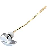 Yasdyri Toilet Handle Replacement Kit Side Mount Toilet Flush Tank Lever Handle Universal Brass S...