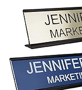 2" x 8" Custom Engraved Name Plate with Square Corners