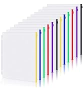 Antner 12 Pack Binder Pockets Letter Size 3 Holes 11.4