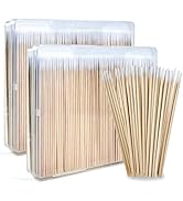800Pcs Pointed Cotton Swabs with Storage Case, Precision Tip Cotton Swabs with Wooden Sticks, 4 I...