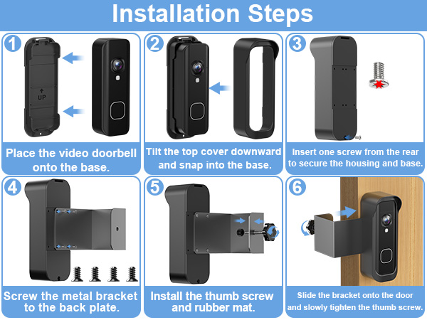 blink battery doorbell 2k+ mount blink doorbell camera mount anti theft doorbell mount no-drill