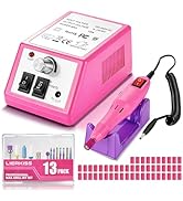 LAVAED Professional Nail Drill Electric Nail File Kit, Nail Filer Electric with Nails Drill Bits ...