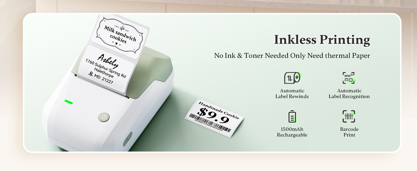 NIIMBOT B1 label maker machine with tape