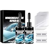 dssuoa 2Pcs Windshield Crack Repair Kit,Windshield Chip Repair Kit,Cracked Windshield Repair Kit,...