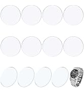 OLYCRAFT Watch Glass Lens Replacement Round Parts Flat Watch Glass Lens Watch Crystal Lens for Wa...