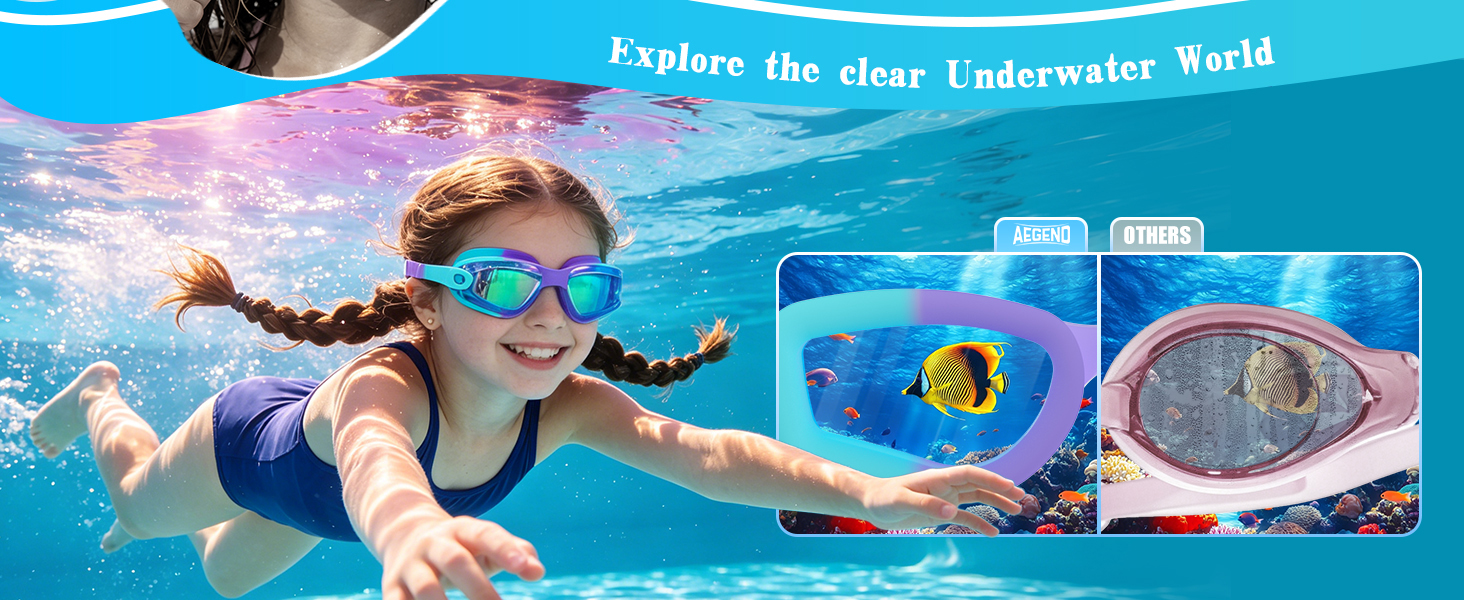 Kids Swim Goggles 2-Pack
