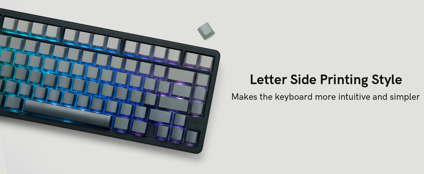 This keyboard features a letter side - printing style, making it more intuitive and simpler to use
