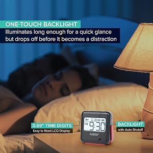 lacrosse, la crosse, 617-147, 617-43937, buzz, vibration, alarm clock, bedside, travel, portable