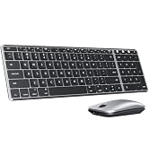seenda SKM64-2 Bluetooth Keyboard and Mouse Combo for Mac, MacBook and iPad | Multi-device Blueto...