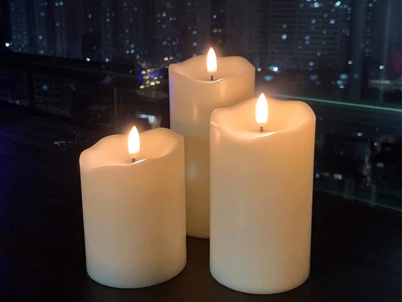 fake candles flickering