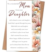 gerdiny Mother's Day Card, Mothers Day Gifts Card for Mom from Daughter, Mothers Day Gifts Ideas ...