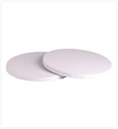 TRANSON 2pcs Round Shape Stretched Painting Canvas Frame12inch Primed