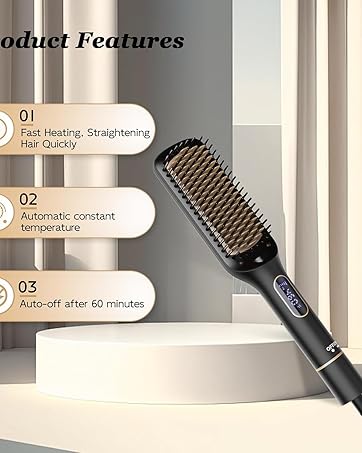hair straightener brush