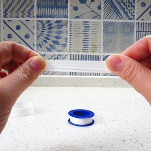 Each roll of teflon tape has a width of 1/2 inch and a length of 520 inches