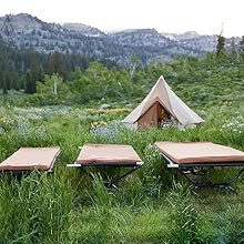 canvas camp pads and canvas tent