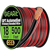 GEARit 18 Gauge Wire - 500ft Black/Red - 2 Conductor CCA for Car Audio, Speaker, Trailer, Electri...