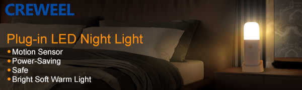 Motion Sensor night lights plug into wall