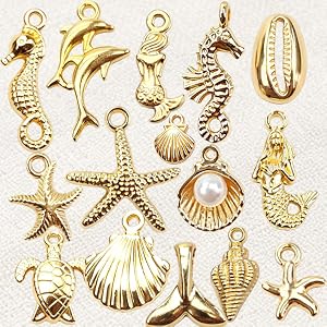 15 Marine Animal Alloy Pendants