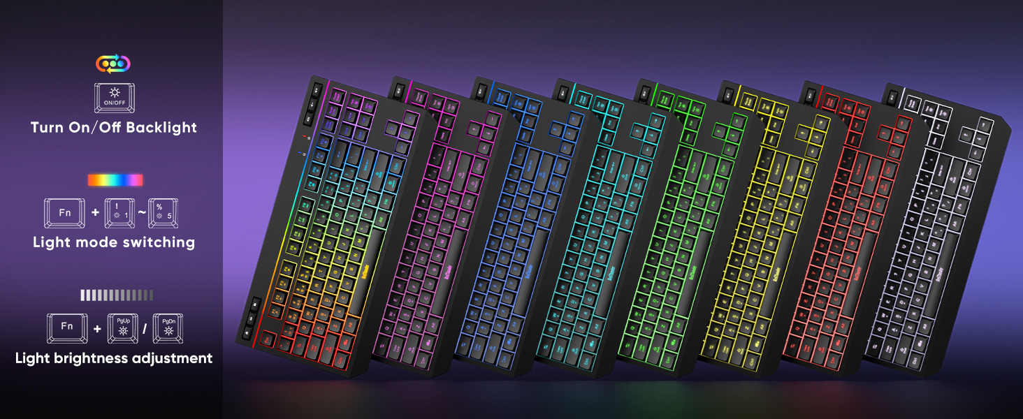 light up mouse and keyboard combo