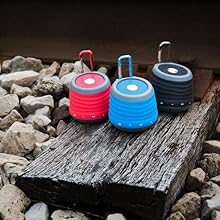 Clips onto a backpack.