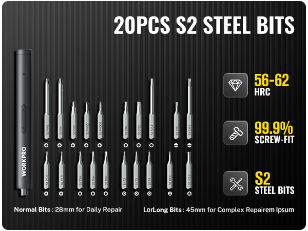 Precision Electric Screwdriver Set