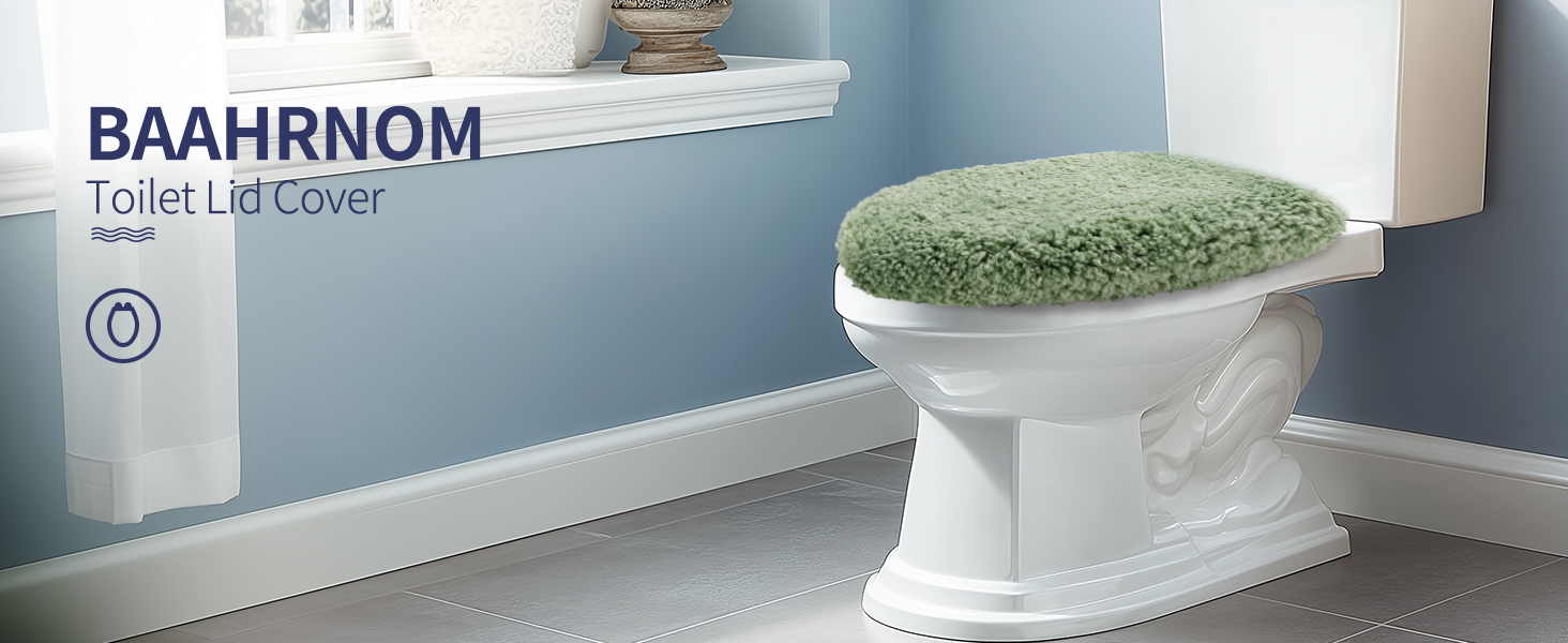 sage green toilet seat cover