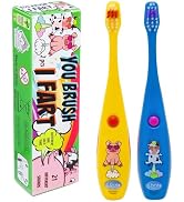 Lily's Home Children’s Funny Farting Toothbrush, Soft Bristles, Minute Electric Brushing Timer, C...