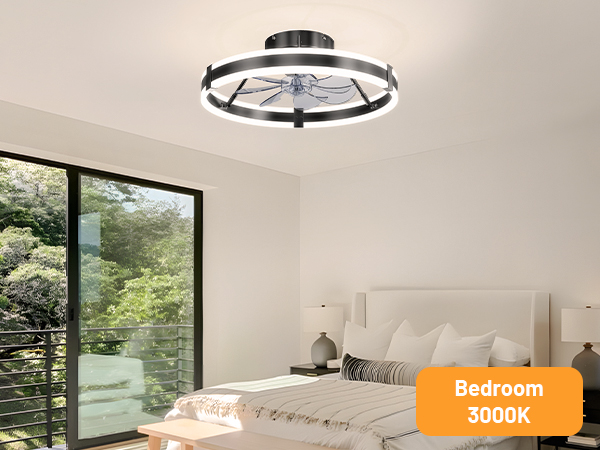 bedroom ceiling fan low profile