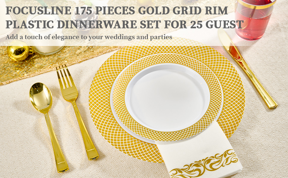disposable dinnerware set