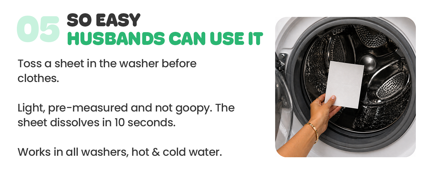Wash'd Laundry Detergent Sheets 6