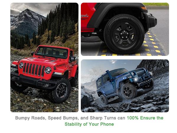 15W wireless charging magsafe phone mount for jeep wrangle JL gladiator JT
