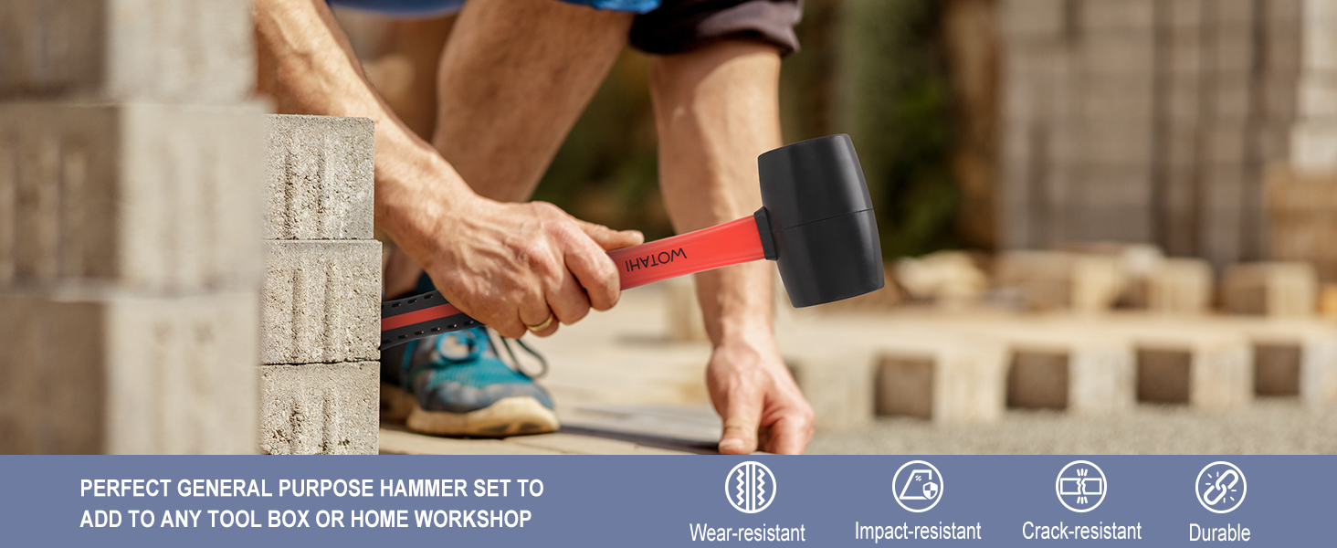 16 oz rubber mallet