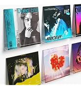 6 Pack Vinyl Record Wall Mount, Self-Adhesive 12" Vinyl Shelf Holder for Album Record Display, Cl...