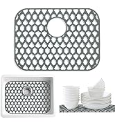 SAMSIER Sink Protectors for Kitchen Sink, Kitchen Sink Accessory - Silicone Mats Grid for Stainle...