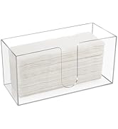 Acrylic Countertop Paper Towel Holder, Paper Towel Dispenser Countertop, Clear Acrylic Napkin Hol...