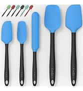 Silicone Spatula Set of 5,High Temperature Resistant, Food Grade Silicone, Dishwasher Safe, for B...