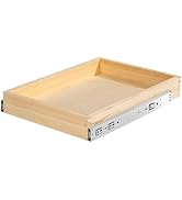 Lydesy Pull Out Cabinet Organizer for Kitchen Fully Assembled 15" W x 21" D x 3" H Solid Wood Dra...