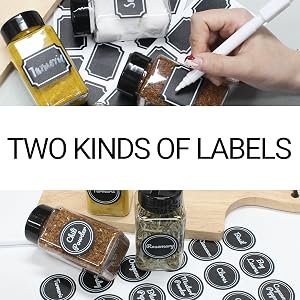 plastic spice jars