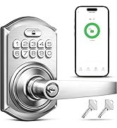 TEEHO TE019 Smart Keyless Entry Door Lock with Handle, App Control, Digital Electronic Keypad, Re...