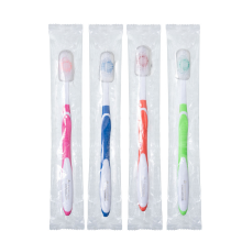 Bulk Toothbrushes with Cover Caps, Individually Wrapped Disposable Travel Toothbrush
