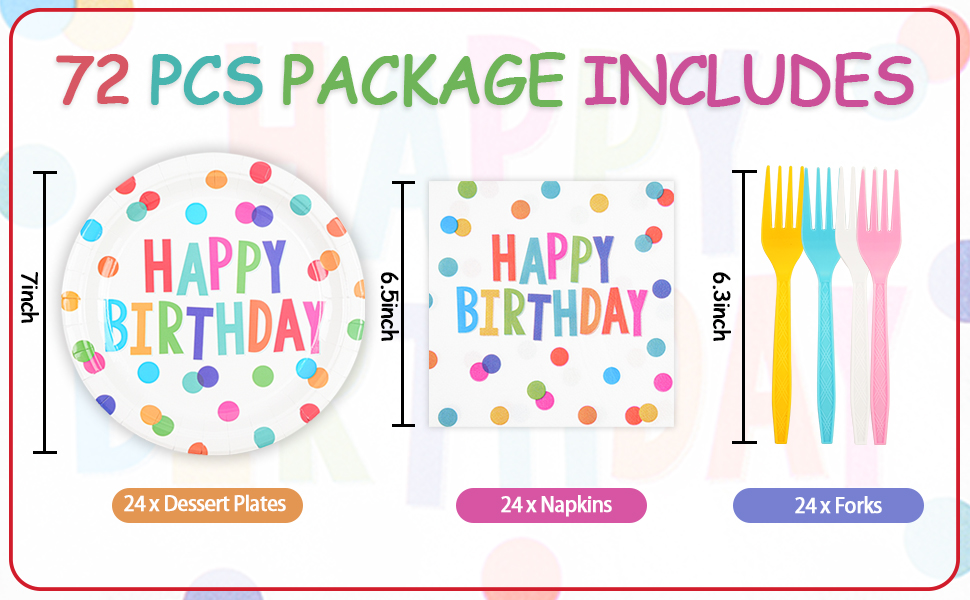 Happy Birthday Tableware Set
