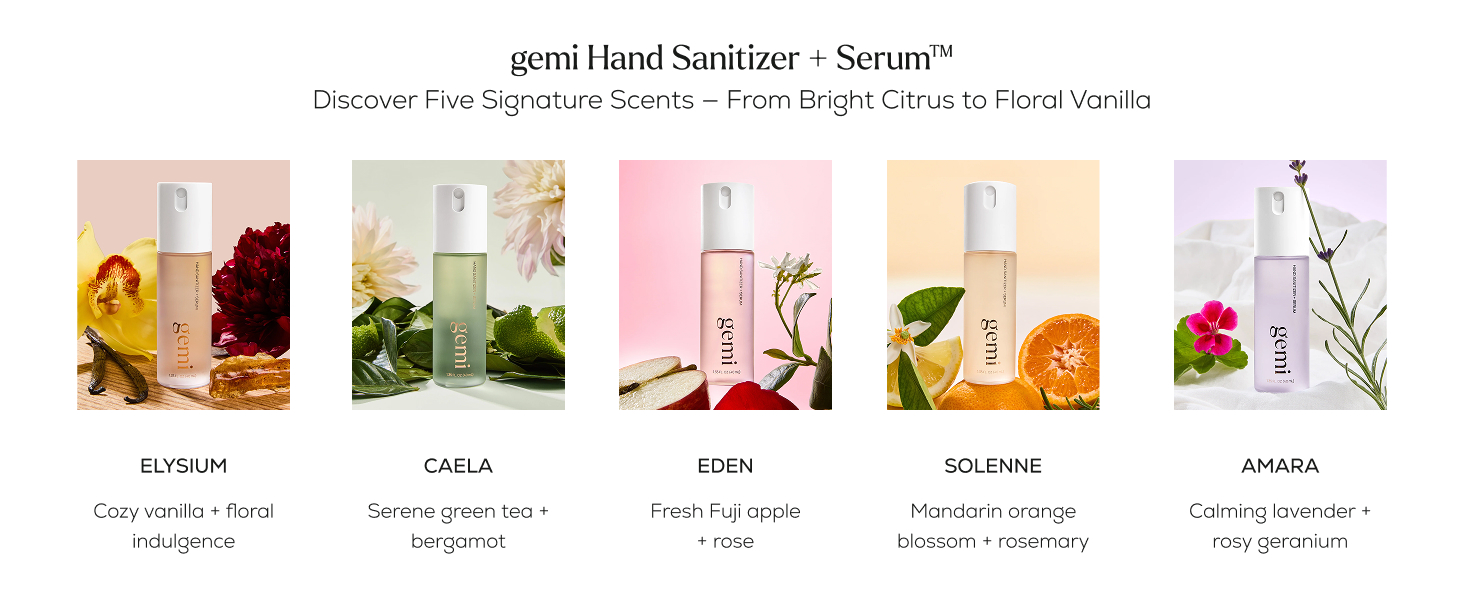 discover five signature scents - elysium, caela, eden, solenne, amara