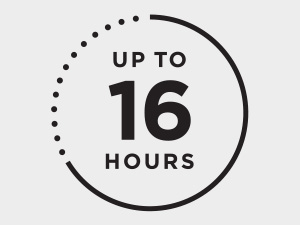 up to 16 hour clock